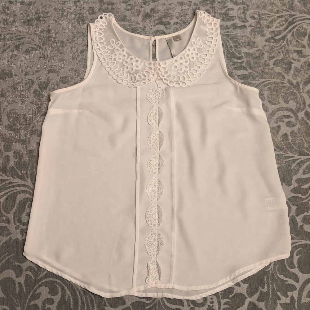 Sheer sleeveless top by LC Lauren Conrad
